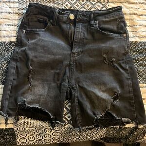Black Jean shorts size small.